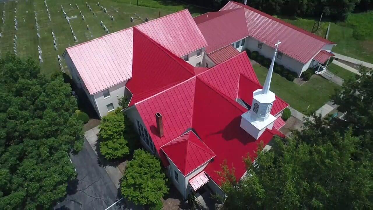 Childrey Baptist Church Aerial Extended Roof Photo